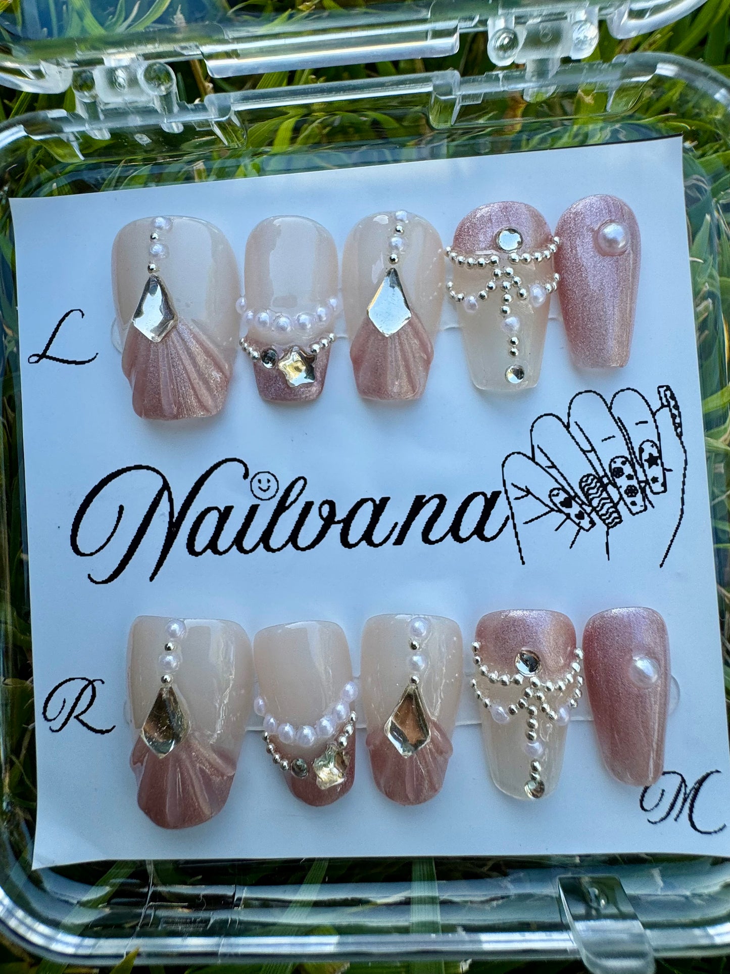 Light Pink Tip with Crystal