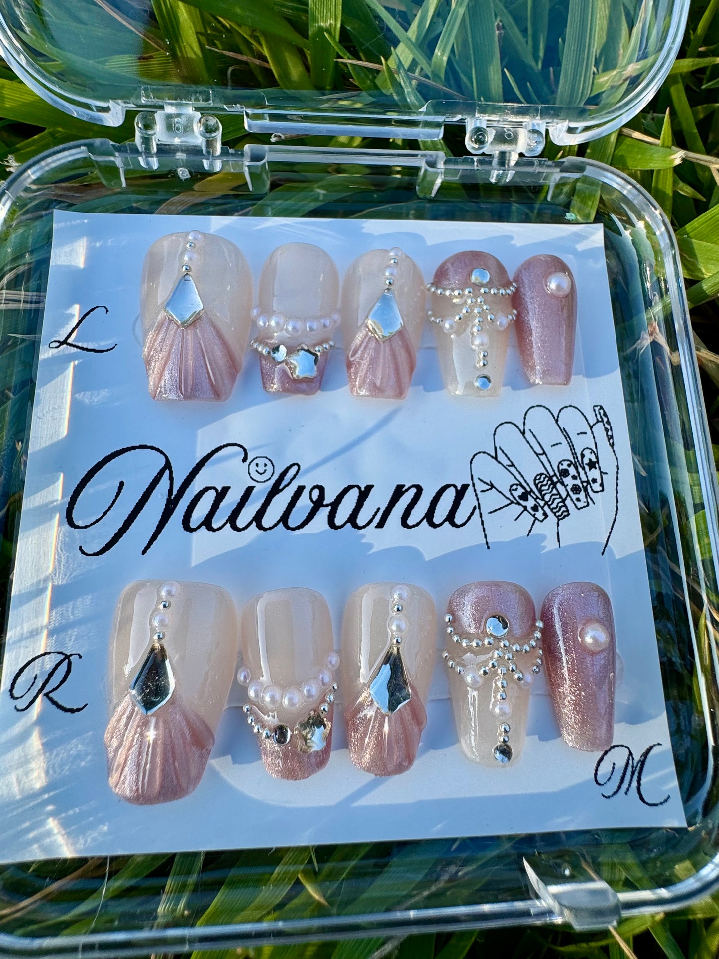 Light Pink Tip with Crystal