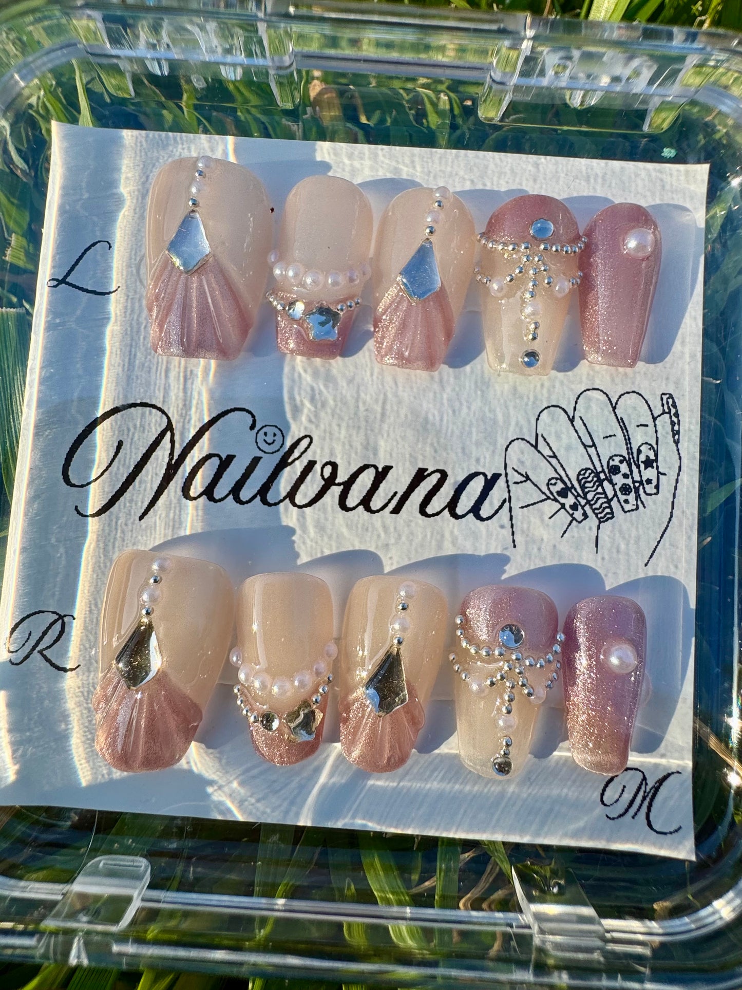 Light Pink Tip with Crystal